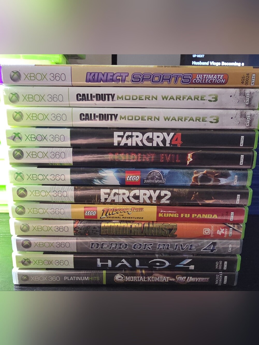 11 Xbox 360 Game Lot Farcry Mortal Combat Halo Jurassic World Kinect Sports